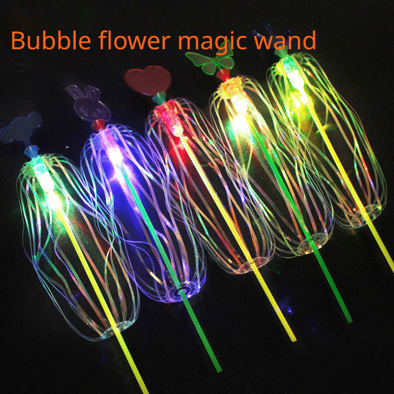 2 Pack Fun Magic Sticks for Kids Twister Music Ribbons Bubble Flowers