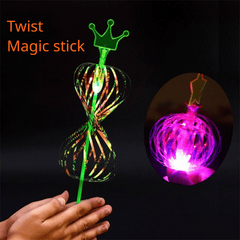 2 Pack Fun Magic Sticks for Kids Twister Music Ribbons Bubble Flowers