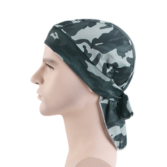 Breathable Camouflage Pirate Hat Stretch Turban Cap