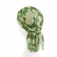 Breathable Camouflage Pirate Hat Stretch Turban Cap