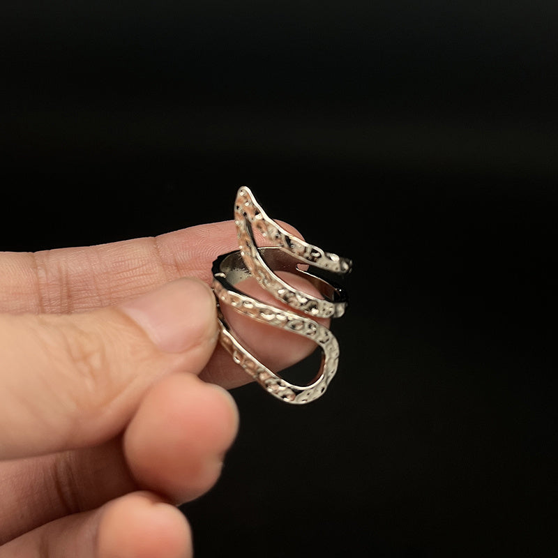 Boho Style Wrap Ring Sterling Silver Jewelry