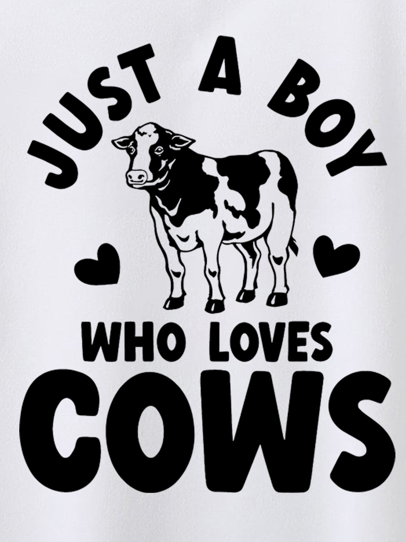 Toddler Boys Cow Lover T Shirt Soft Comfort Fit Casual Summer Top Tees