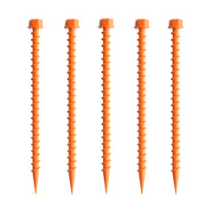 5pcs Threaded Square Nails for Rainproof Canopies & Tents