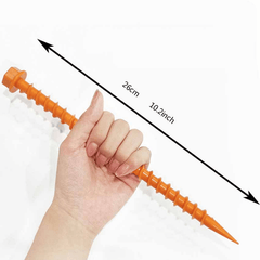 5pcs Threaded Square Nails for Rainproof Canopies & Tents