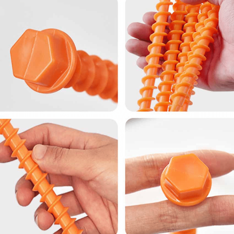 5pcs Threaded Square Nails for Rainproof Canopies & Tents