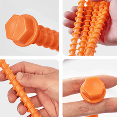 5pcs Threaded Square Nails for Rainproof Canopies & Tents