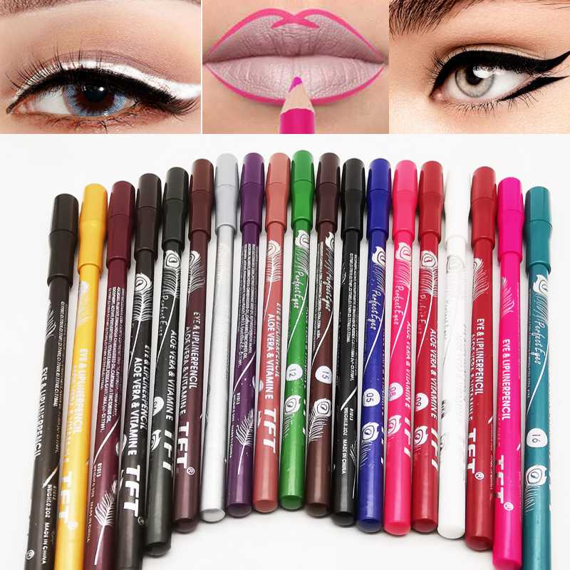 2 in 1 Makeup Pen Lip Liner Eyebrow Pencil Eyeliner Highlighter