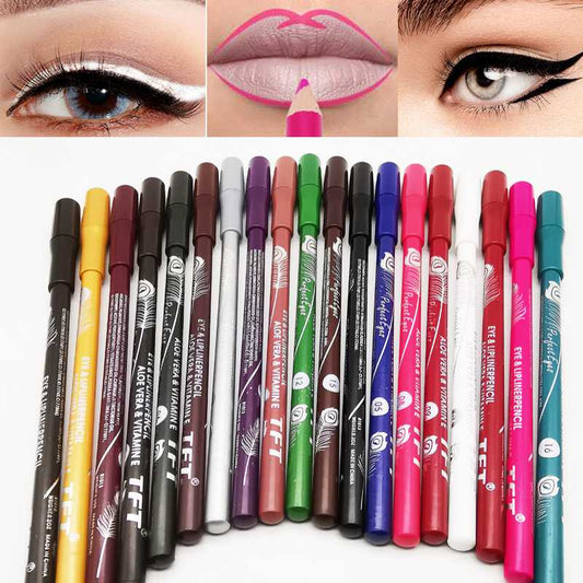 2 in 1 Makeup Pen Lip Liner Eyebrow Pencil Eyeliner Highlighter