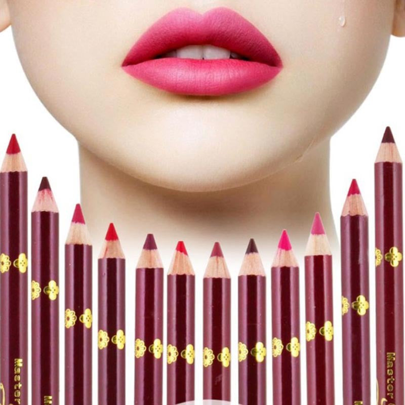 Waterproof Lip Liner & Eyeliner Pencil, Long Lasting Professional Makeup Tool