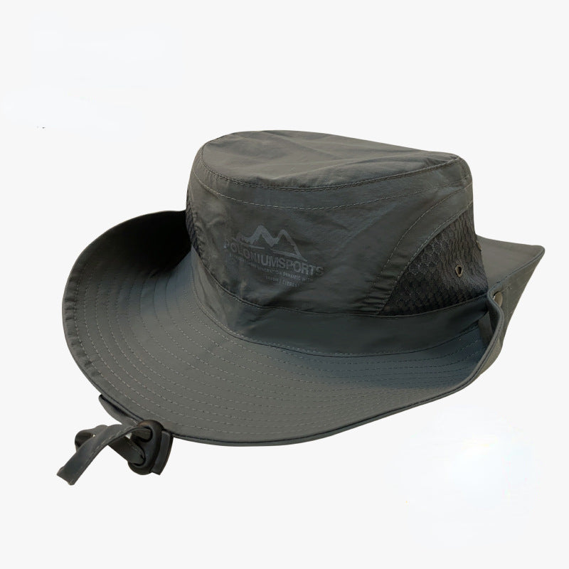 Summer Big Brim Sunshade Sunscreen Hat Grid Breathable Ventilated