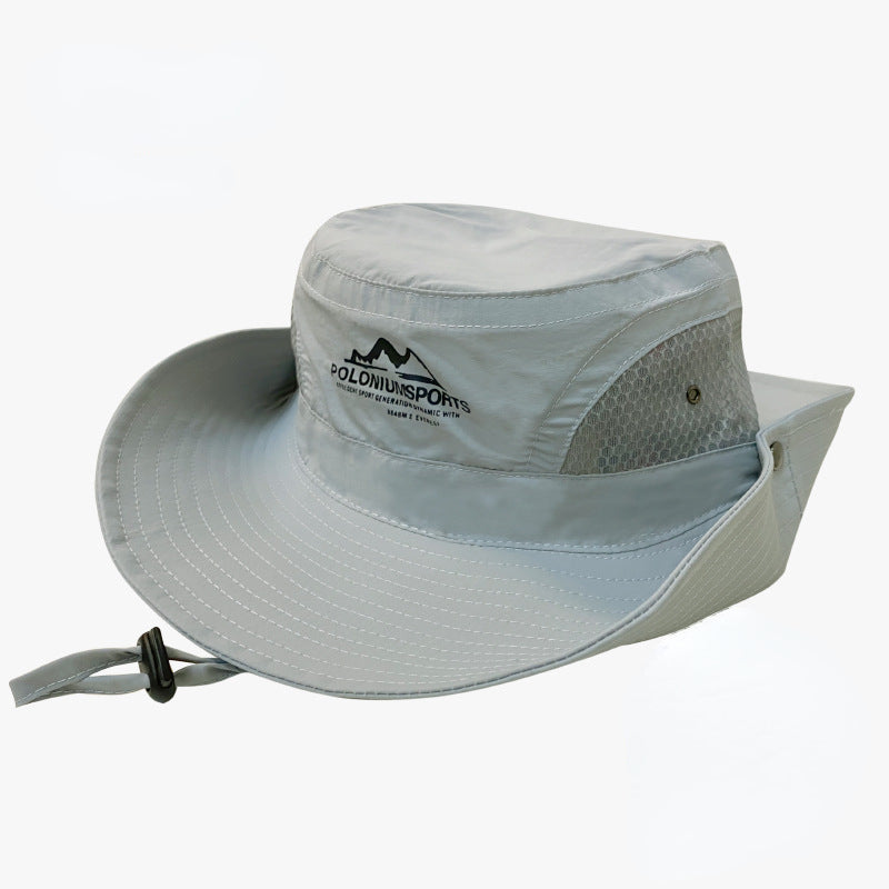 Summer Big Brim Sunshade Sunscreen Hat Grid Breathable Ventilated