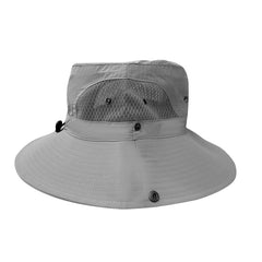 Summer Big Brim Sunshade Sunscreen Hat Grid Breathable Ventilated