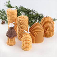 Honeycomb Candle Silicone Mold DIY Bee Tree House Aromatherapy Mold