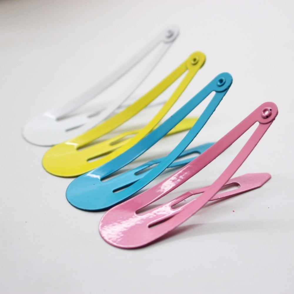 10pcs Candy Hair Clips Snap Clip Non Slip Hair Decoration