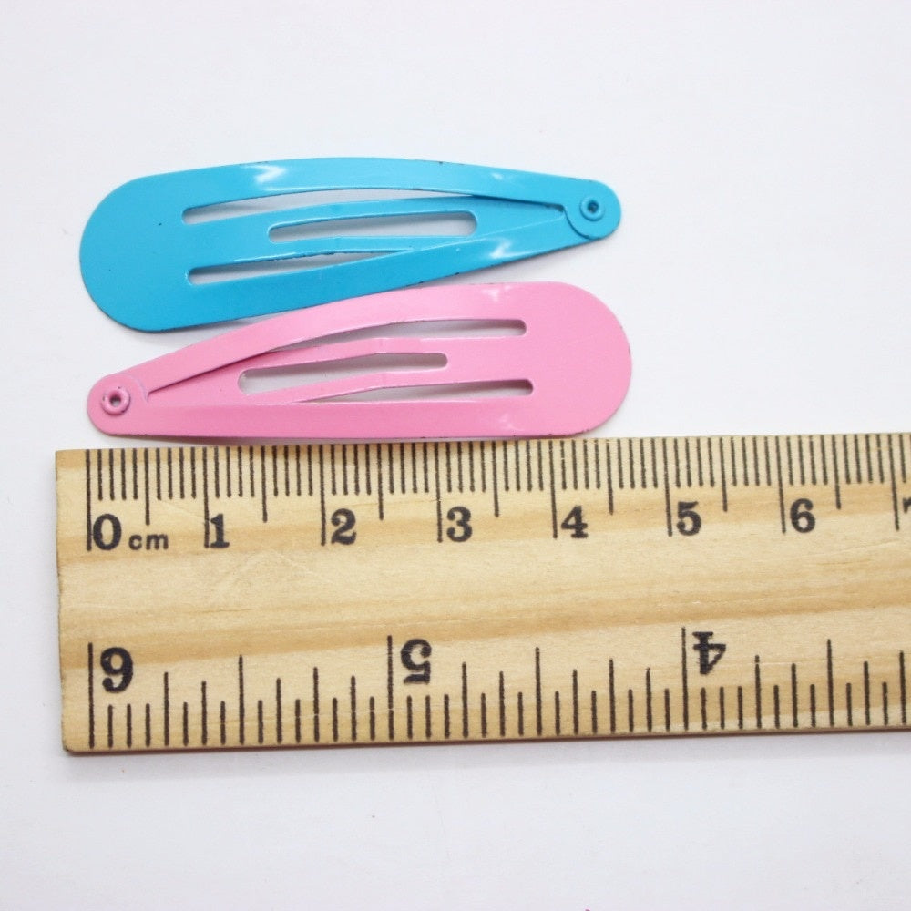 10pcs Candy Hair Clips Snap Clip Non Slip Hair Decoration