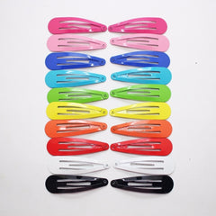 10pcs Candy Hair Clips Snap Clip Non Slip Hair Decoration