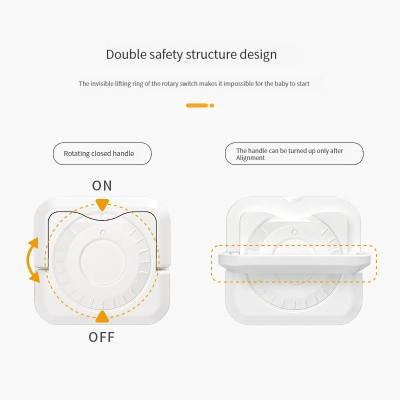 Child Safety Plug Jack Cover 3Socket Protective Power Switch Socket Cover
