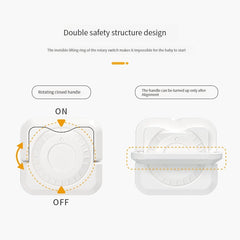 Child Safety Plug Jack Cover 3Socket Protective Power Switch Socket Cover
