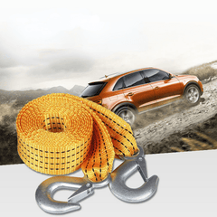 Car Trailer Rope Rescue Rope Eagle Hook Traction Rope 3M-5M Double layer Strong