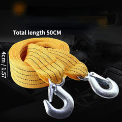 Car Trailer Rope Rescue Rope Eagle Hook Traction Rope 3M-5M Double layer Strong