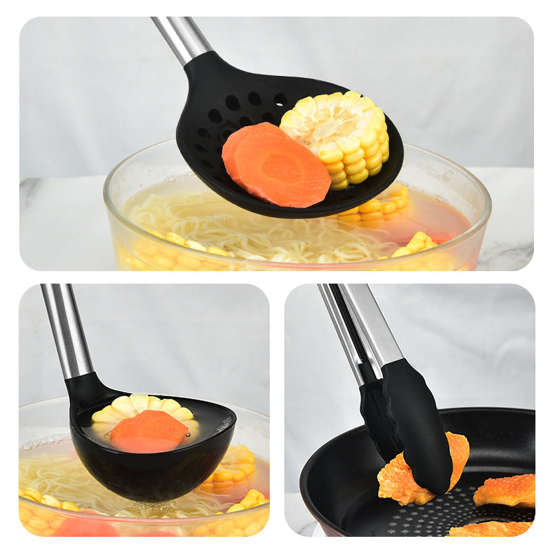 5pcs Silicone Utensil Set Kitchen Utensil Set Non Stick Safe Cooking Tools
