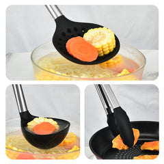 5pcs Silicone Utensil Set Kitchen Utensil Set Non Stick Safe Cooking Tools