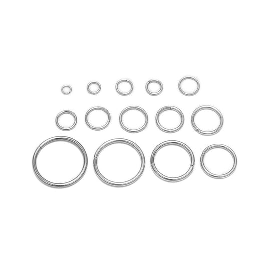 3mm 15mm Stainless Steel Jump Rings Split Ring DIY Jewelry Findings