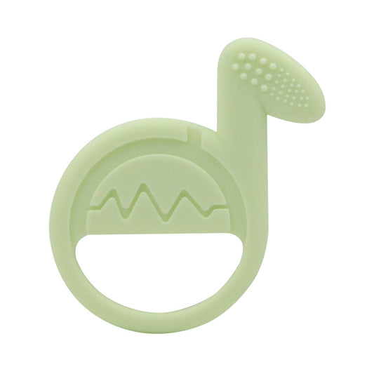 Baby Tooth Grinding Stick Music Note Silicone Dental Gel Anti Eating Hand Toy