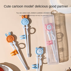 Kids Training Chopsticks Baby Learning Practicing Cartoon Tableware