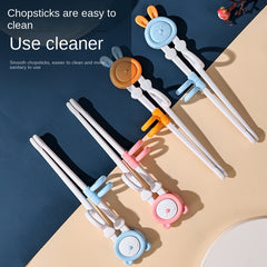 Kids Training Chopsticks Baby Learning Practicing Cartoon Tableware