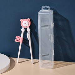 Kids Training Chopsticks Baby Learning Practicing Cartoon Tableware