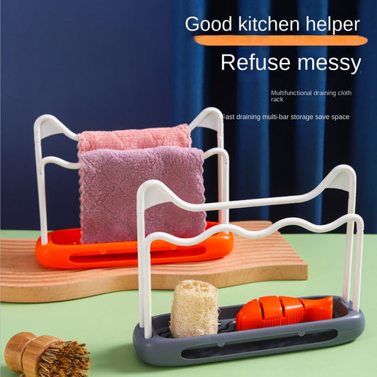 Cat Ears Kitchen Sink Rack Faucet Dishcloth Sponge Holder