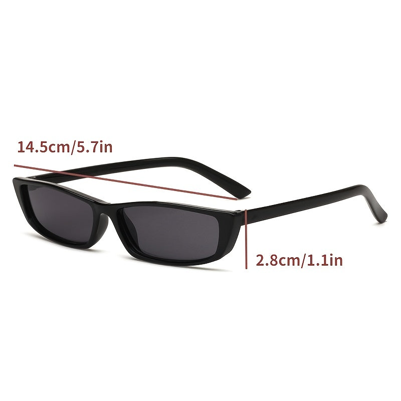 Y2K Rectangle Sunglasses Beach Party Club UV400