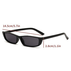 Y2K Rectangle Sunglasses Beach Party Club UV400