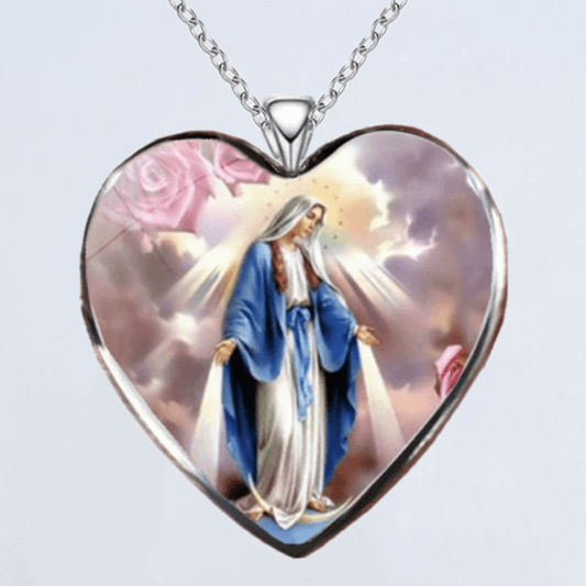 Heart Nail Stickers & Necklace Set