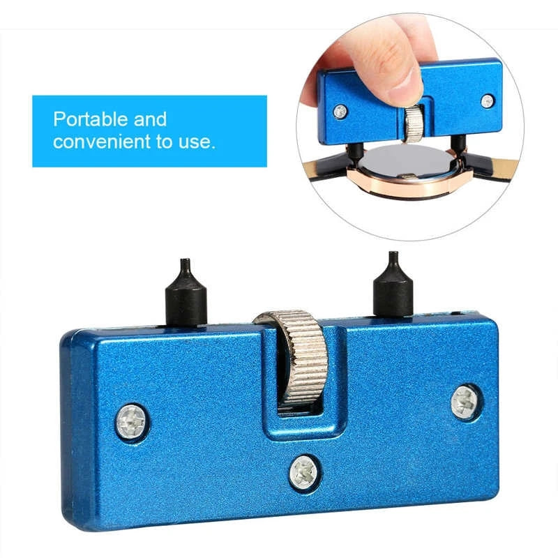 Metal Watch Case Repair Tool Adjustable Rectangle Opener Wrench