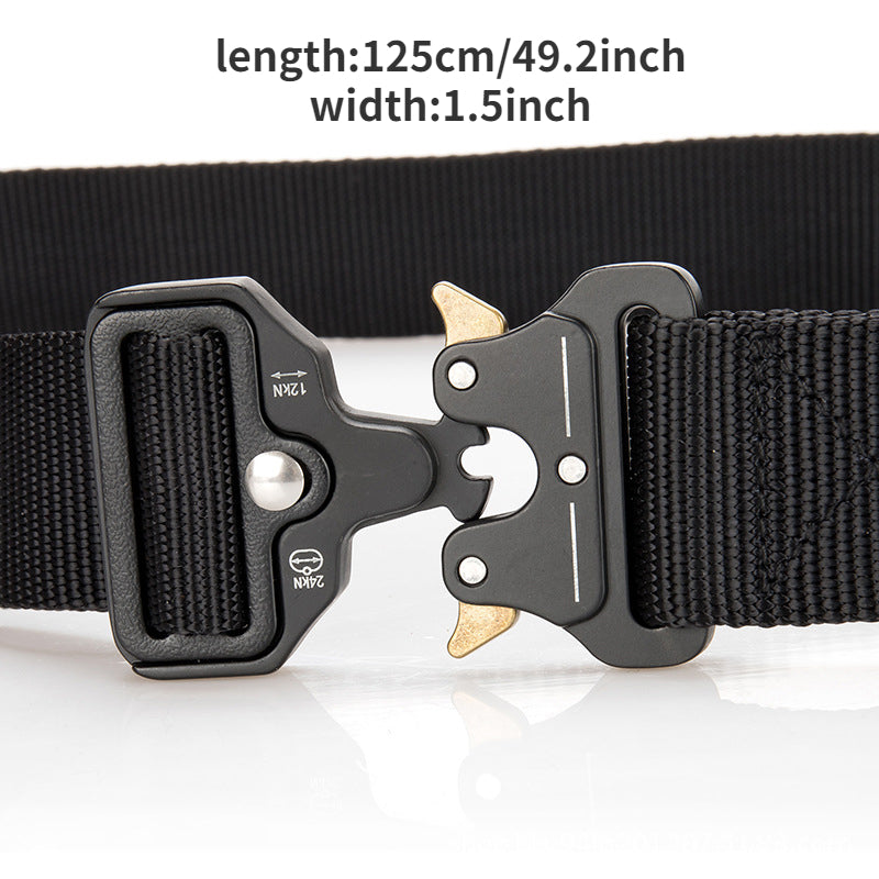 Men's Nylon Tactical Work Pants Canvas Belt