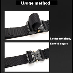 Men's Nylon Tactical Work Pants Canvas Belt
