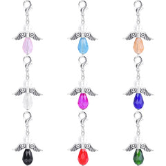 Water Drop Angel Wing Pendant for DIY Bracelet Necklace