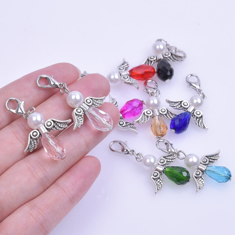 Water Drop Angel Wing Pendant for DIY Bracelet Necklace