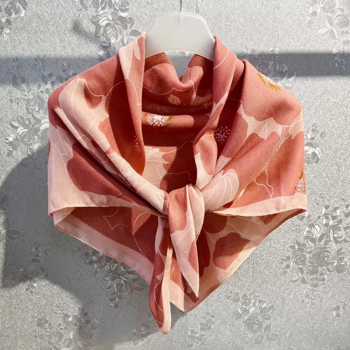 Geometric Pattern Square Scarf Large Bandana Breathable Headwrap