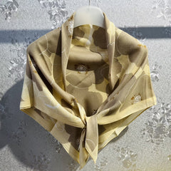 Geometric Pattern Square Scarf Large Bandana Breathable Headwrap