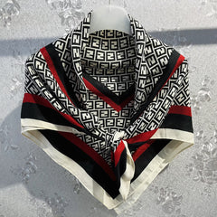 Geometric Pattern Square Scarf Large Bandana Breathable Headwrap