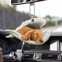 Angel Wings Pet Memorial Car Accessory - Dog Lover's Ornament