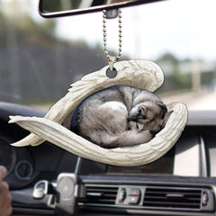 Angel Wings Pet Memorial Car Accessory - Dog Lover's Ornament