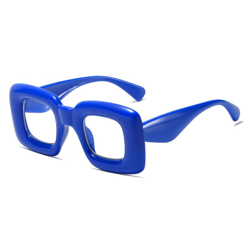 Y2K Clear Len Glasses For Women Men Inflated Candy Funny Party