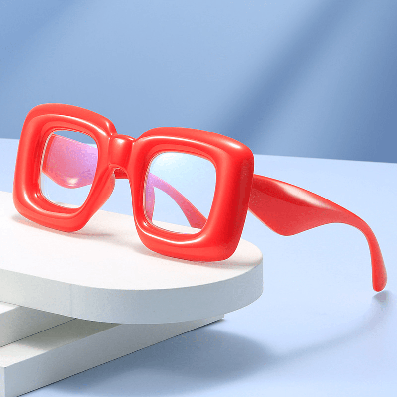 Y2K Clear Len Glasses For Women Men Inflated Candy Funny Party