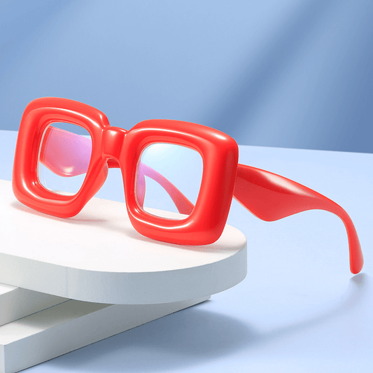 Y2K Clear Len Glasses For Women Men Inflated Candy Funny Party