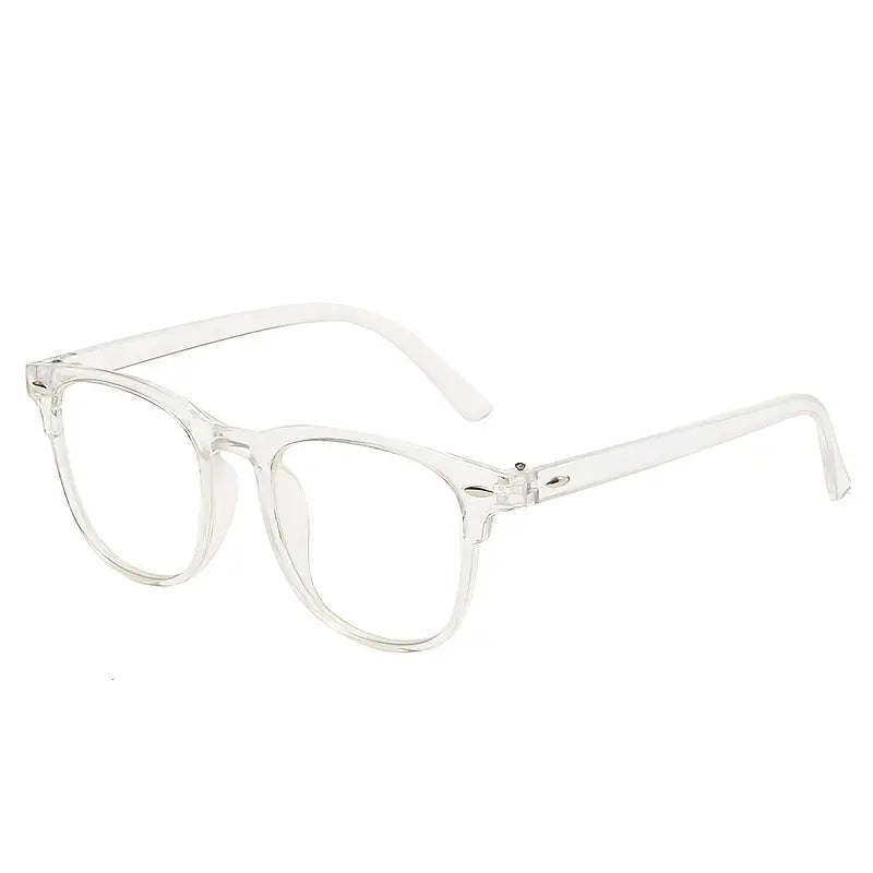 Light Blocking Glasses Jelly Square Clear Lens Anti Eyestrain Spe...