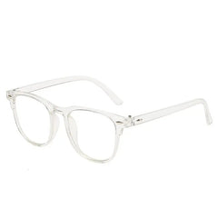 Light Blocking Glasses Jelly Square Clear Lens Anti Eyestrain Spe...